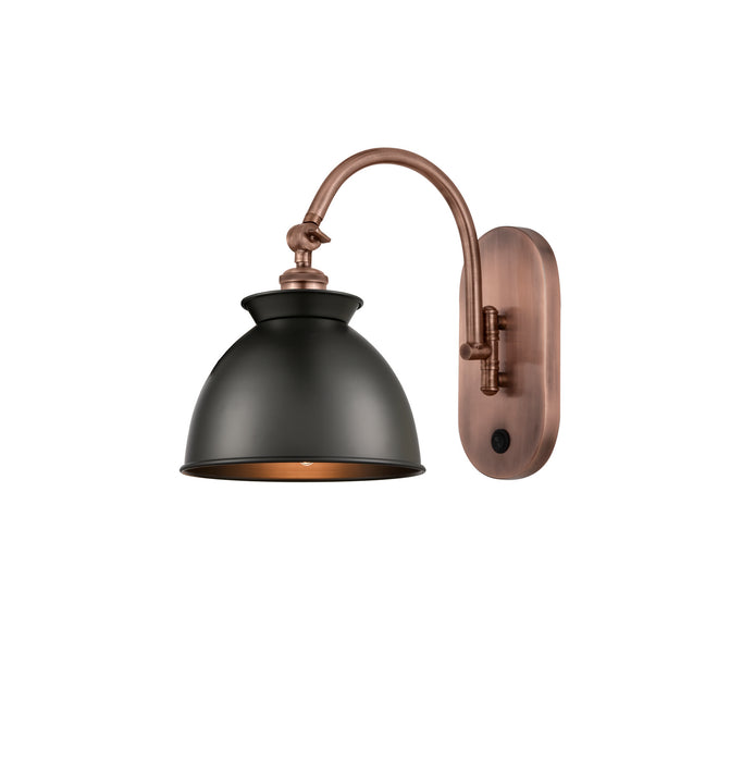 Innovations - 518-1W-AC-M14-BK-LED - LED Wall Sconce - Ballston - Antique Copper
