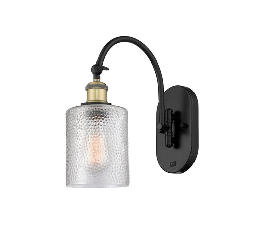 Ballston One Light Wall Sconce Black Antique Brass