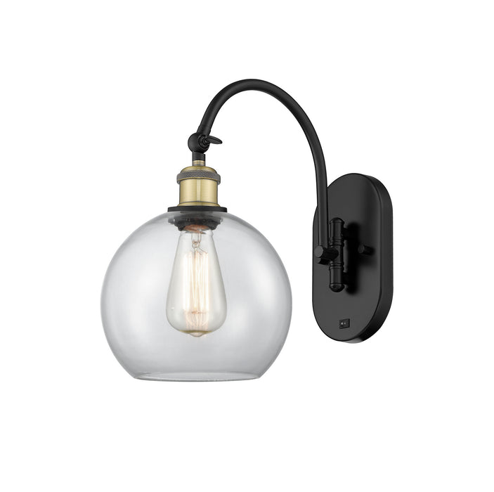 Innovations - 518-1W-BAB-G122-8 - One Light Wall Sconce - Ballston - Black Antique Brass