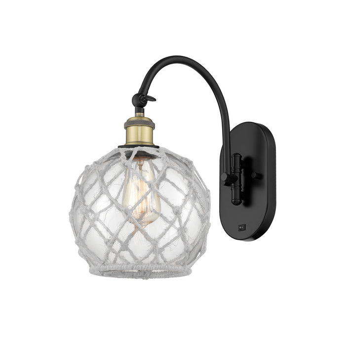 Innovations - 518-1W-BAB-G122-8RW - One Light Wall Sconce - Ballston - Black Antique Brass