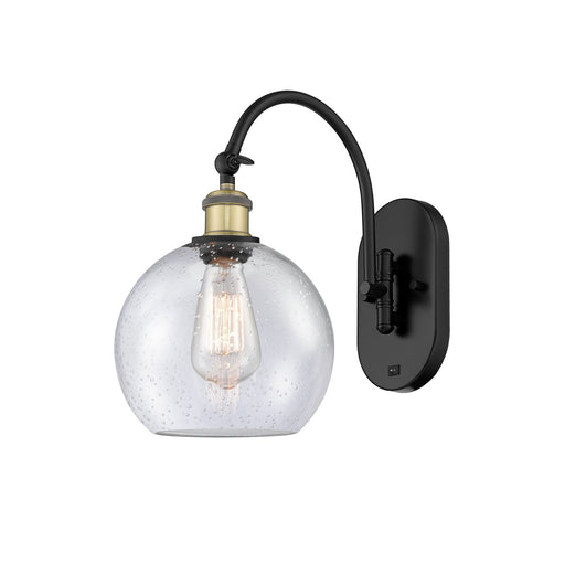 Innovations - 518-1W-BAB-G124-8 - One Light Wall Sconce - Ballston - Black Antique Brass