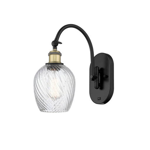 Ballston One Light Wall Sconce Black Antique Brass