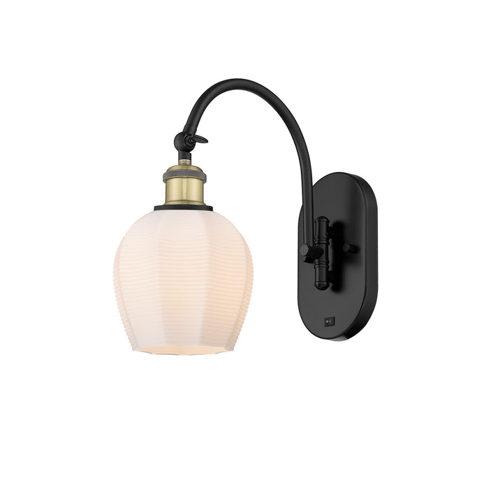 Innovations - 518-1W-BAB-G461-6 - One Light Wall Sconce - Ballston - Black Antique Brass