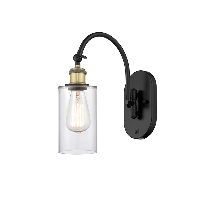 Innovations - 518-1W-BAB-G802 - One Light Wall Sconce - Ballston - Black Antique Brass