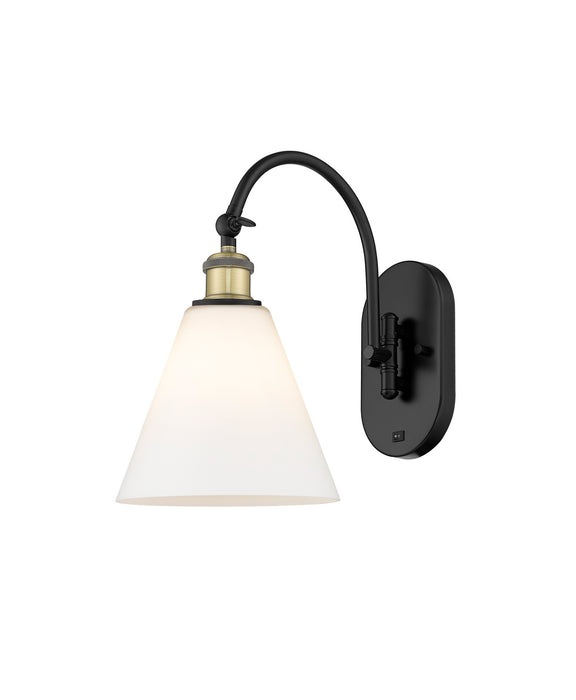 Innovations - 518-1W-BAB-GBC-81-LED - LED Wall Sconce - Ballston - Black Antique Brass