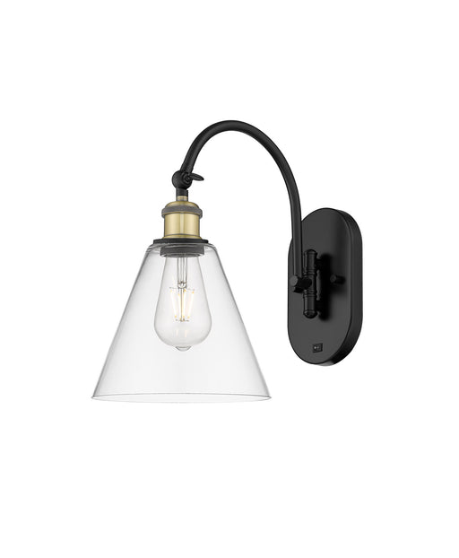 Innovations - 518-1W-BAB-GBC-82 - One Light Wall Sconce - Ballston - Black Antique Brass