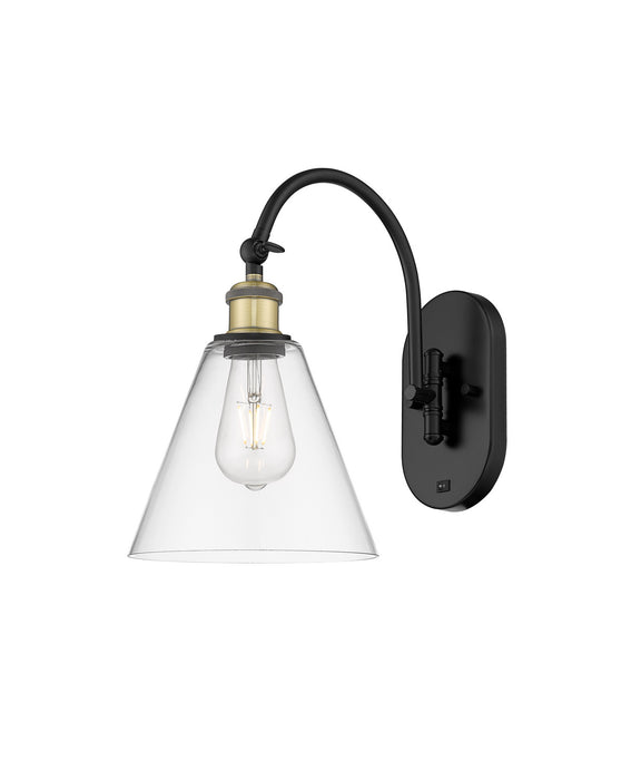 Innovations - 518-1W-BAB-GBC-82 - One Light Wall Sconce - Ballston - Black Antique Brass