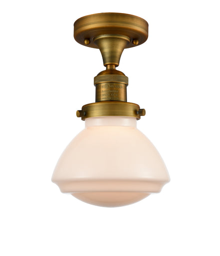 One Light Semi-Flush Mount