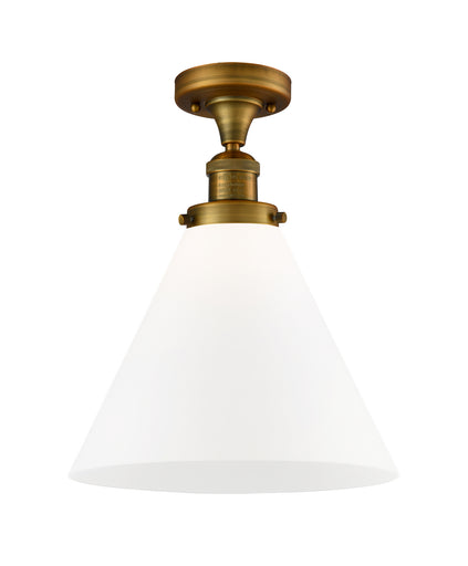 One Light Semi-Flush Mount