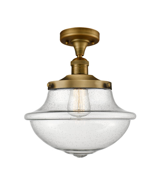 Innovations - 517-1CH-BB-G544-LED - LED Semi-Flush Mount - Franklin Restoration - Brushed Brass