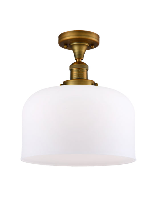 Innovations - 517-1CH-BB-G71-L-LED - LED Semi-Flush Mount - Franklin Restoration - Brushed Brass