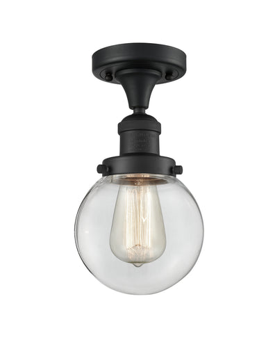 One Light Semi-Flush Mount