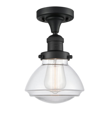 One Light Semi-Flush Mount