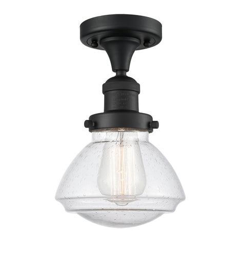 One Light Semi-Flush Mount