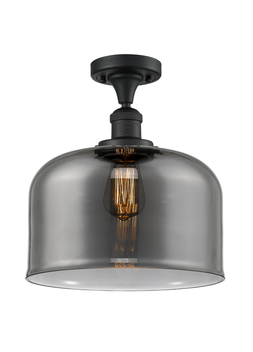 Innovations - 517-1CH-BK-G73-L - One Light Semi-Flush Mount - Franklin Restoration - Matte Black