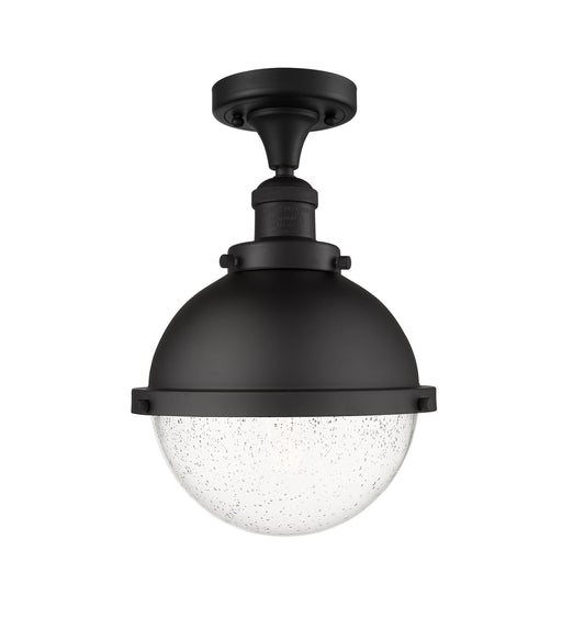 Innovations - 517-1CH-BK-HFS-84-BK - One Light Semi-Flush Mount - Franklin Restoration - Matte Black