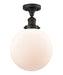 Innovations - 517-1CH-OB-G201-10 - One Light Semi-Flush Mount - Franklin Restoration - Oil Rubbed Bronze