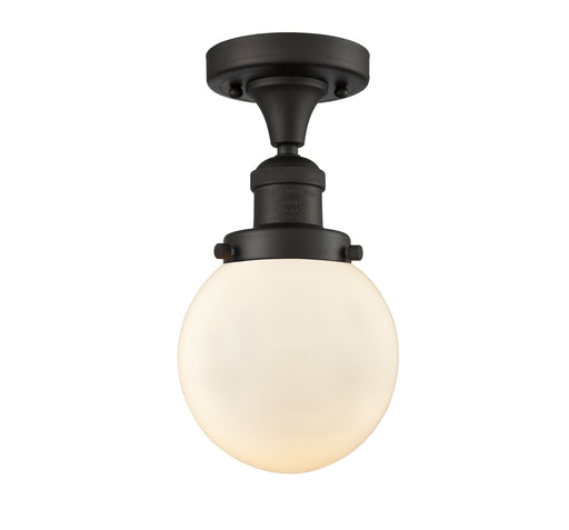 One Light Semi-Flush Mount