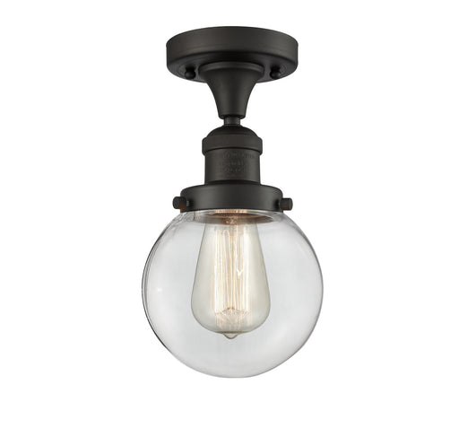 One Light Semi-Flush Mount