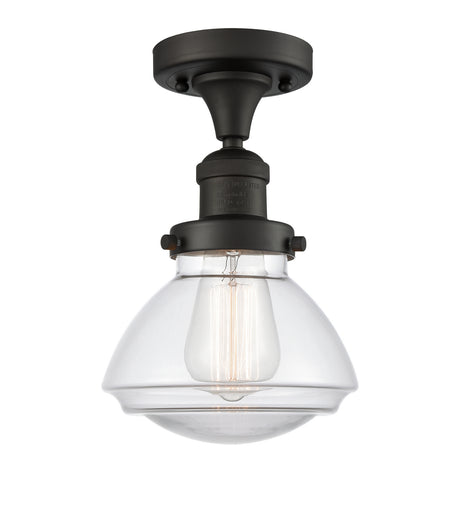 One Light Semi-Flush Mount