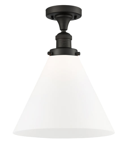 One Light Semi-Flush Mount