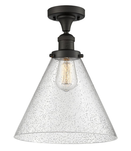 One Light Semi-Flush Mount