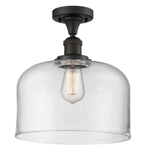 One Light Semi-Flush Mount