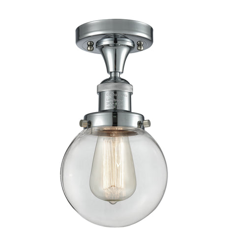 One Light Semi-Flush Mount