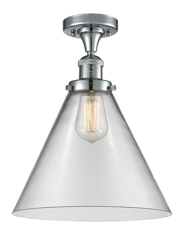 One Light Semi-Flush Mount