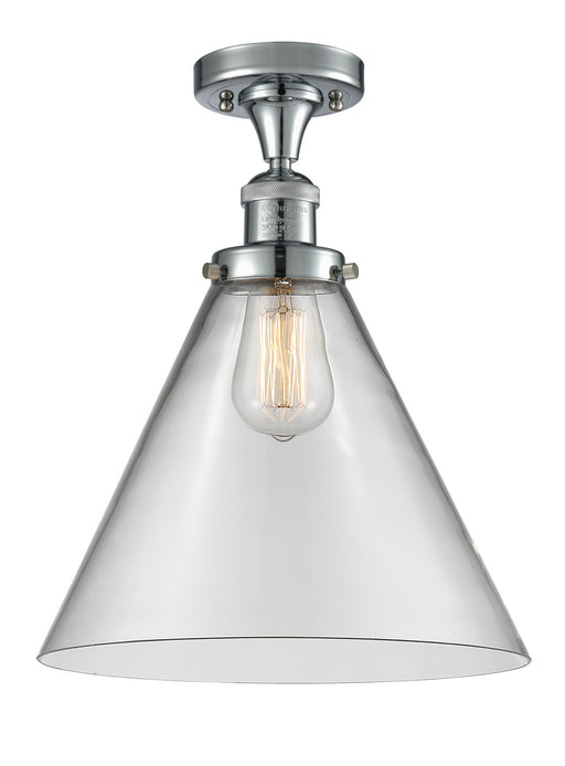 Innovations - 517-1CH-PC-G42-L - One Light Semi-Flush Mount - Franklin Restoration - Polished Chrome