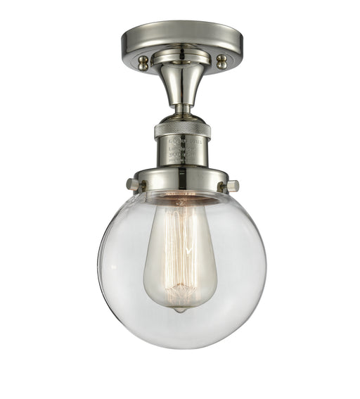 Innovations - 517-1CH-PN-G202-6 - One Light Semi-Flush Mount - Franklin Restoration - Polished Nickel