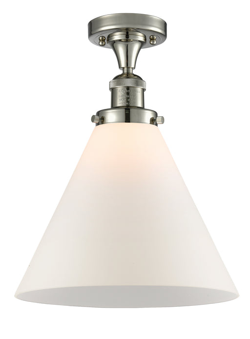 Innovations - 517-1CH-PN-G41-L - One Light Semi-Flush Mount - Franklin Restoration - Polished Nickel