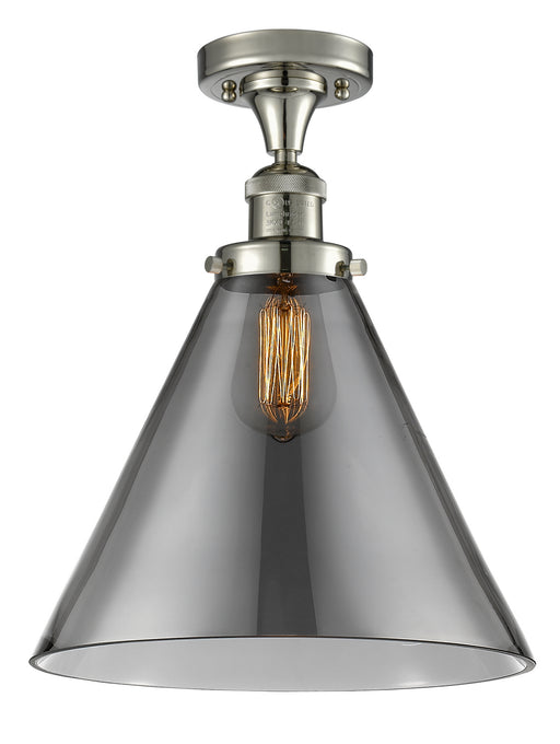 Innovations - 517-1CH-PN-G43-L-LED - LED Semi-Flush Mount - Franklin Restoration - Polished Nickel