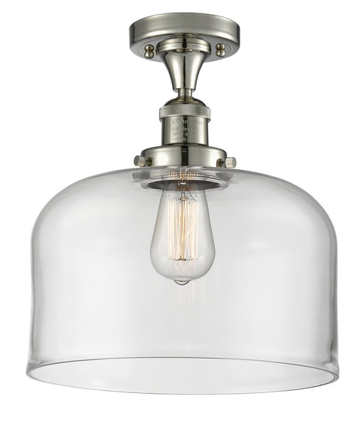 Innovations - 517-1CH-PN-G72-L - One Light Semi-Flush Mount - Franklin Restoration - Polished Nickel