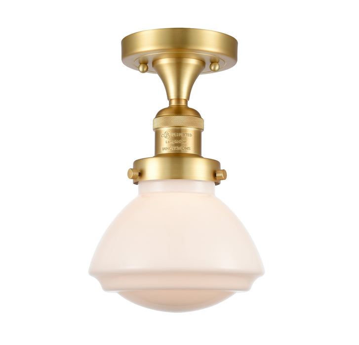 Innovations - 517-1CH-SG-G321 - One Light Semi-Flush Mount - Franklin Restoration - Satin Gold