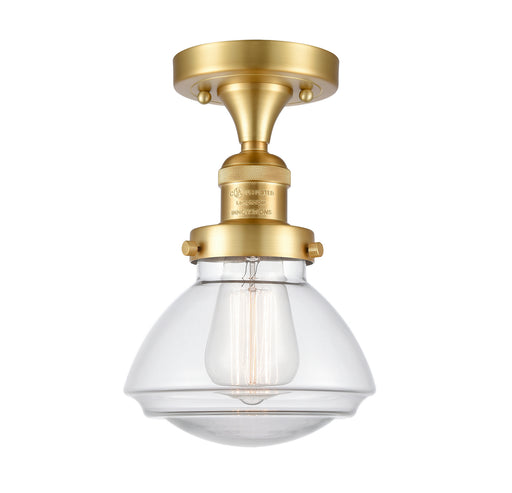 Innovations - 517-1CH-SG-G322 - One Light Semi-Flush Mount - Franklin Restoration - Satin Gold