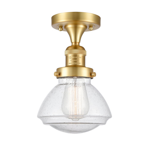 Innovations - 517-1CH-SG-G324 - One Light Semi-Flush Mount - Franklin Restoration - Satin Gold