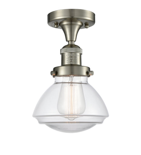 One Light Semi-Flush Mount