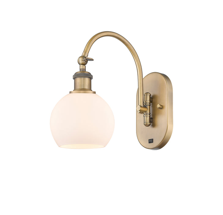 Innovations - 518-1W-BB-G121-6 - One Light Wall Sconce - Ballston - Brushed Brass