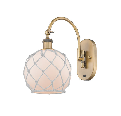 Innovations - 518-1W-BB-G121-8RW - One Light Wall Sconce - Ballston - Brushed Brass