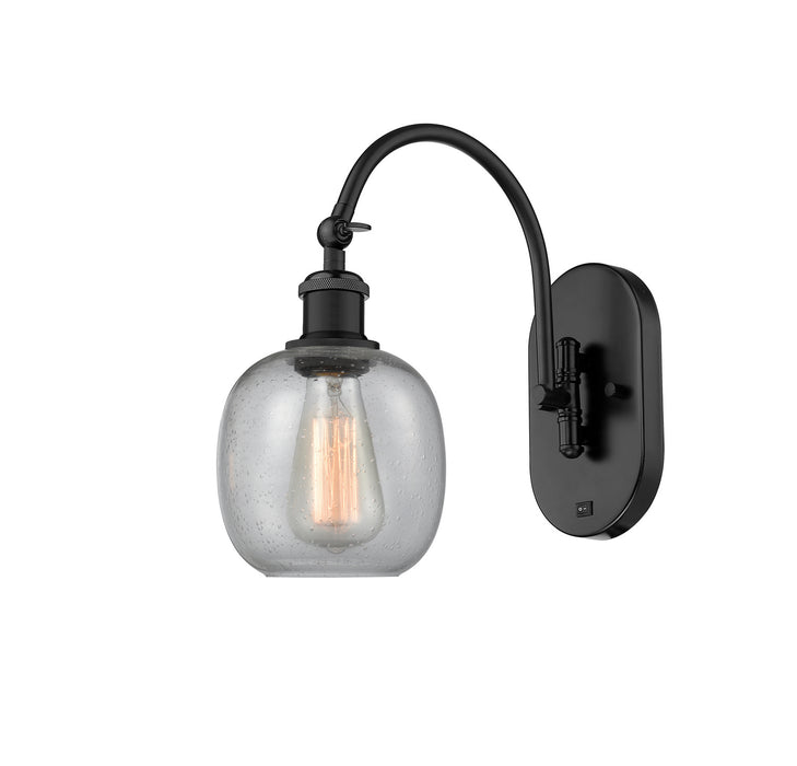 Innovations - 518-1W-BK-G104 - One Light Wall Sconce - Ballston - Matte Black