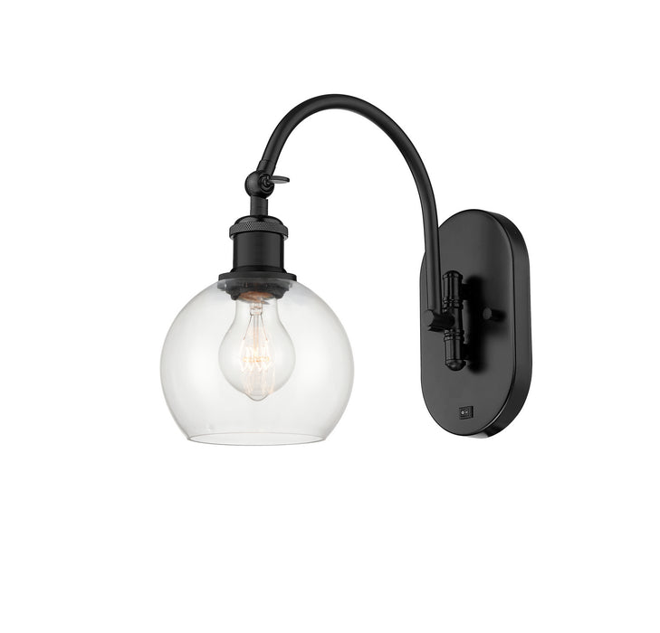 Innovations - 518-1W-BK-G122-6 - One Light Wall Sconce - Ballston - Matte Black