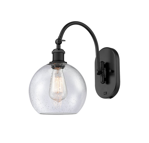 Innovations - 518-1W-BK-G124-8 - One Light Wall Sconce - Ballston - Matte Black