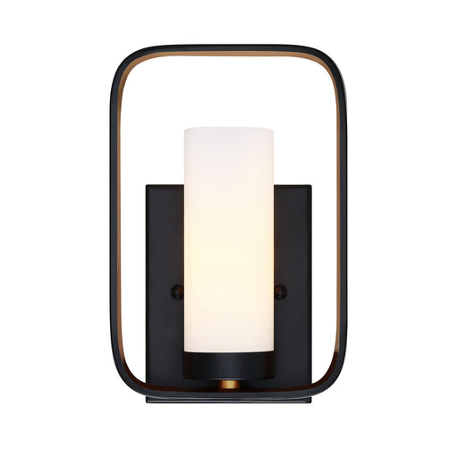 Forte - 5197-01-42 - One Light Wall Sconce - Kineo - Black/Gold