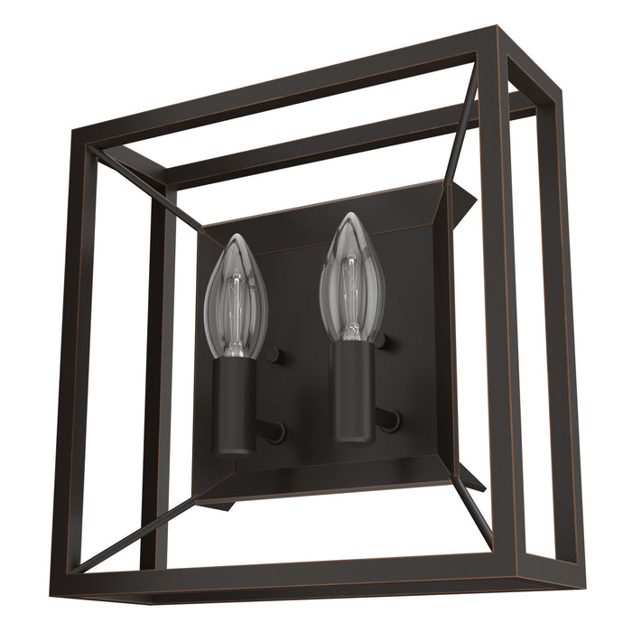 Hunter - 19403 - Two Light Wall Sconce - Doherty - Onyx Bengal