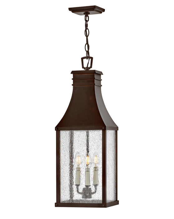 Hinkley - 17462BLC - Three Light Hanging Lantern - Beacon Hill - Blackened Copper