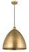 Innovations - 616-1P-BB-MBD-16-BB - One Light Mini Pendant - Edison - Brushed Brass