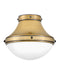 Hinkley - 39051HB - One Light Flush Mount - Oliver - Heritage Brass
