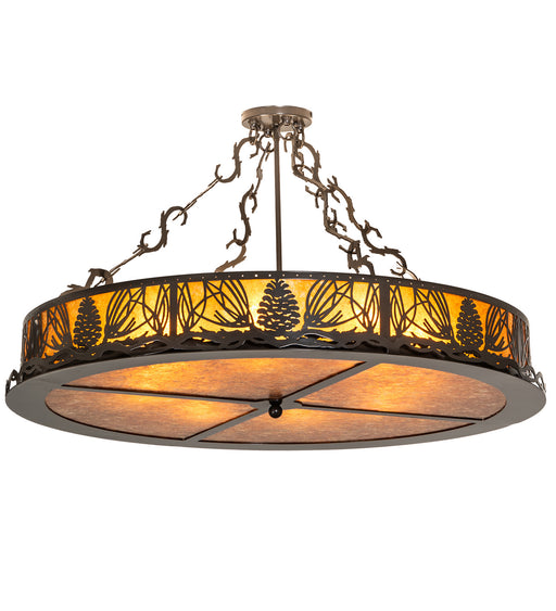 Meyda Tiffany - 254176 - Eight Light Semi-Flushmount - Timeless Bronze