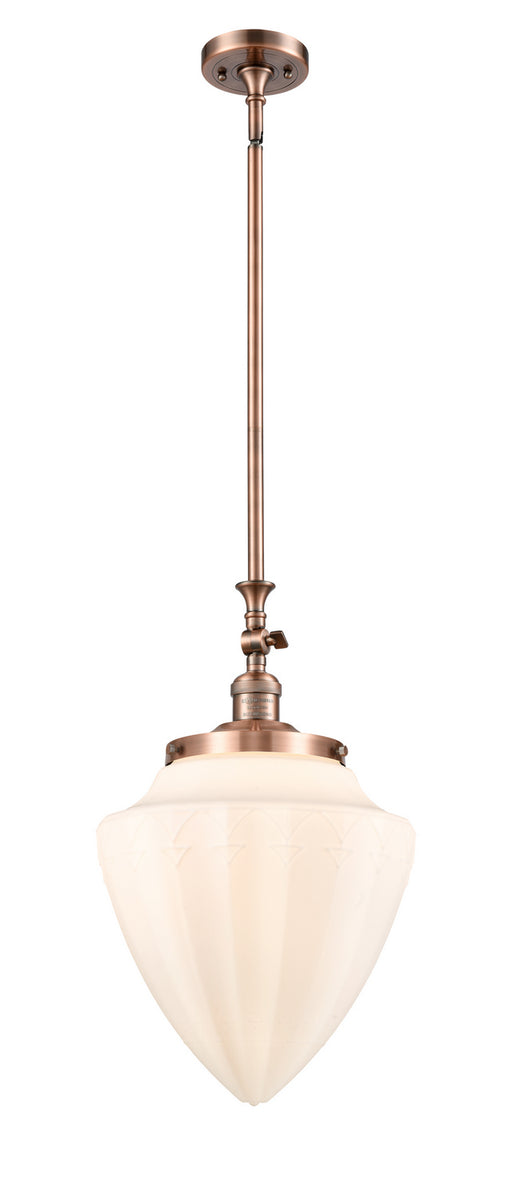 Innovations - 206-AC-G661-12 - One Light Mini Pendant - Franklin Restoration - Antique Copper